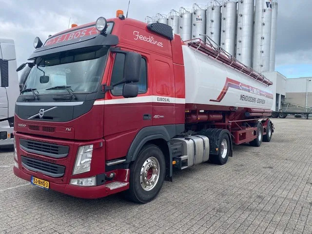 Volvo FM410 met Wijnveen silo oplegger 24 tonner - Semirremolque cisterna: foto 1 Volvo FM410 met Wijnveen silo oplegger 24 tonner - Semirremolque cisterna: foto 1